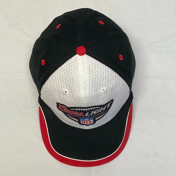 Coors Light Embroidered Official Beer Sponsor Velcro Back Baseball Cap Black NFL - Picture 5 of 10